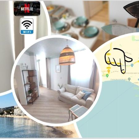 Plage & Confort 3 Pieces Parking Clim Et Wifi อองทีบส์ ภายนอก รูปภาพ